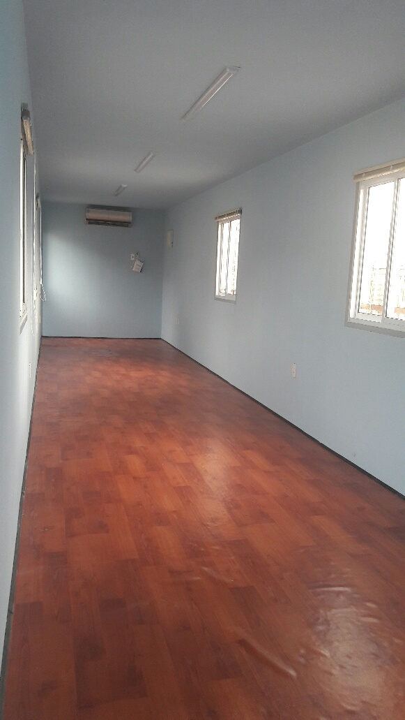 Nội thất cont văn phòng 40 feet ván Shera